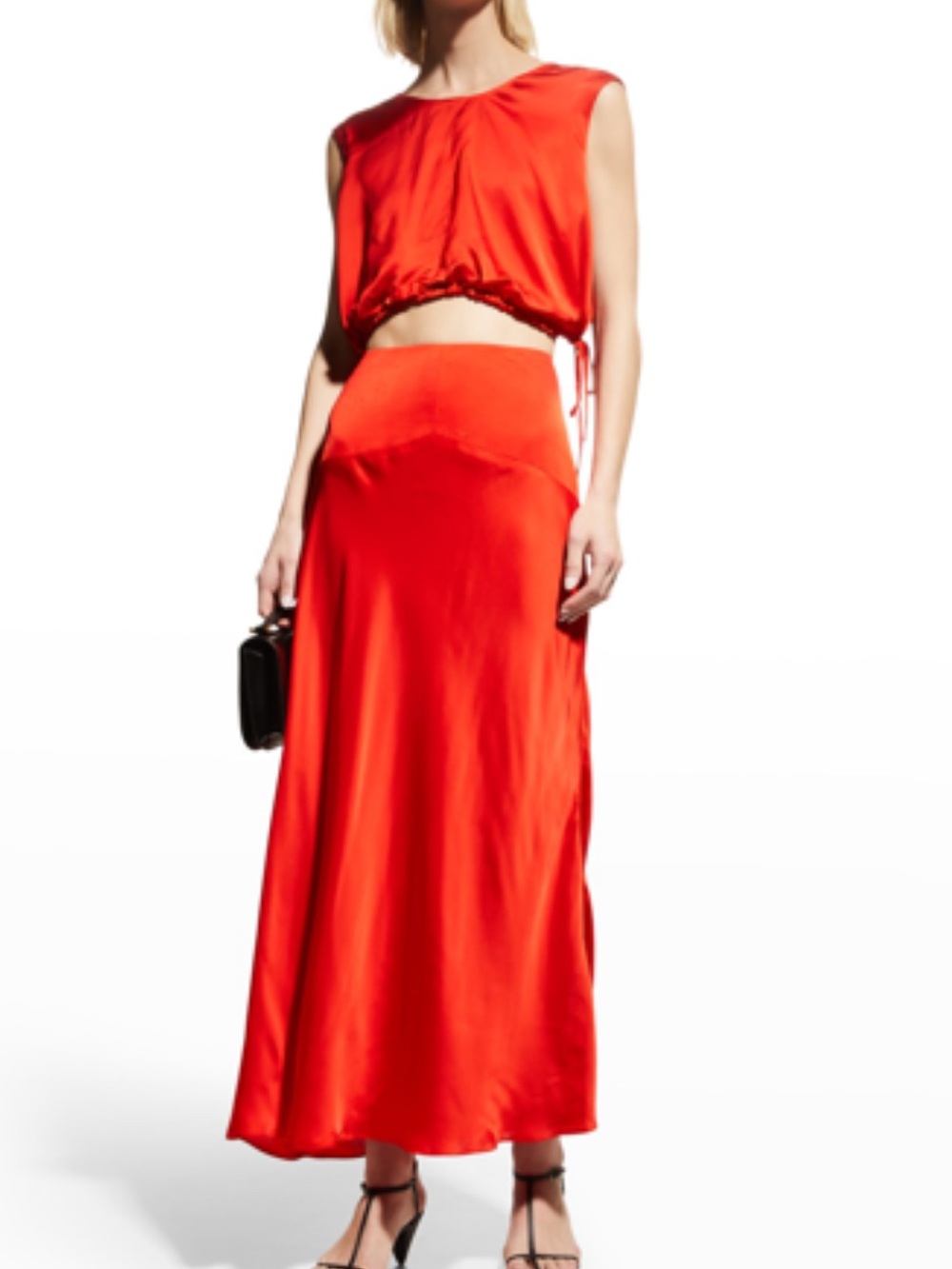 Tove studio Cecily silk matching set in RED like new - Picture 5 of 5